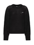 Light Knit logo sweater negro
