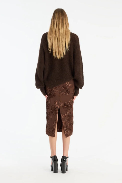 (Copia) Light Knit logo sweater camel