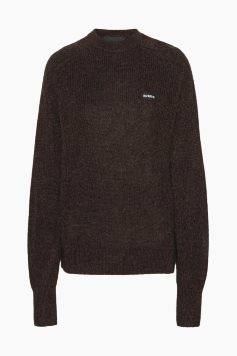 Light Knit logo sweater chocolate