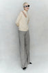 Jersey punto abertura beige