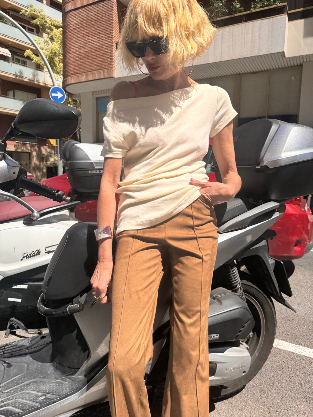 Barbara camiseta beig