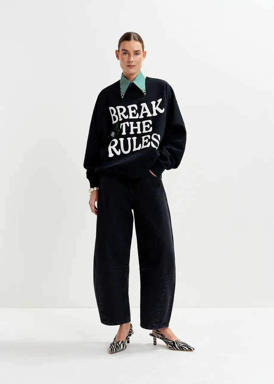 Interstellar jeans negro