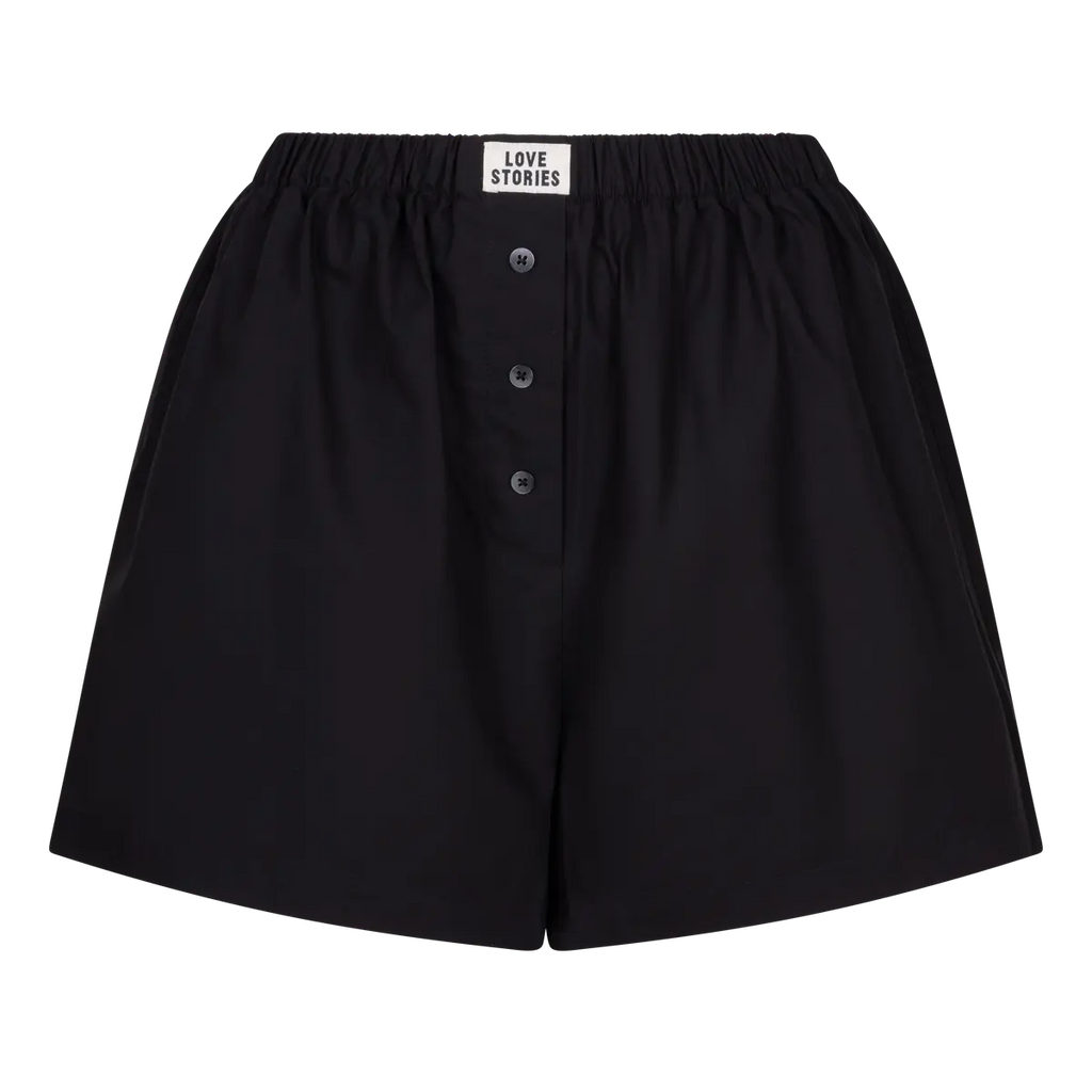 James Short Negro — Pijama Bóxer 100% Algodón Orgánico | Love Stories