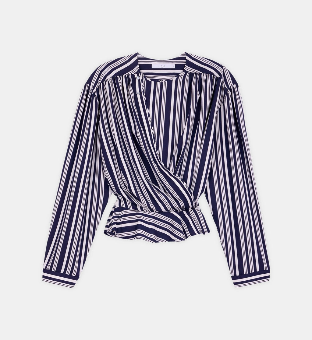 Uliah Camisa — Tejido Fluido Manga Larga Estampado | IRO Paris