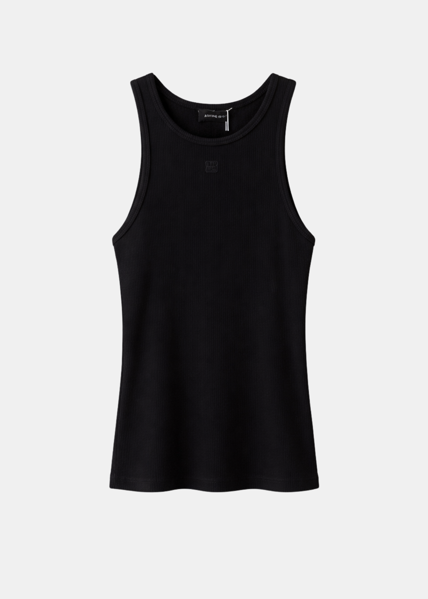 Cole Tank Top Negro — Algodón Tirantes Estampado | Anine Bing