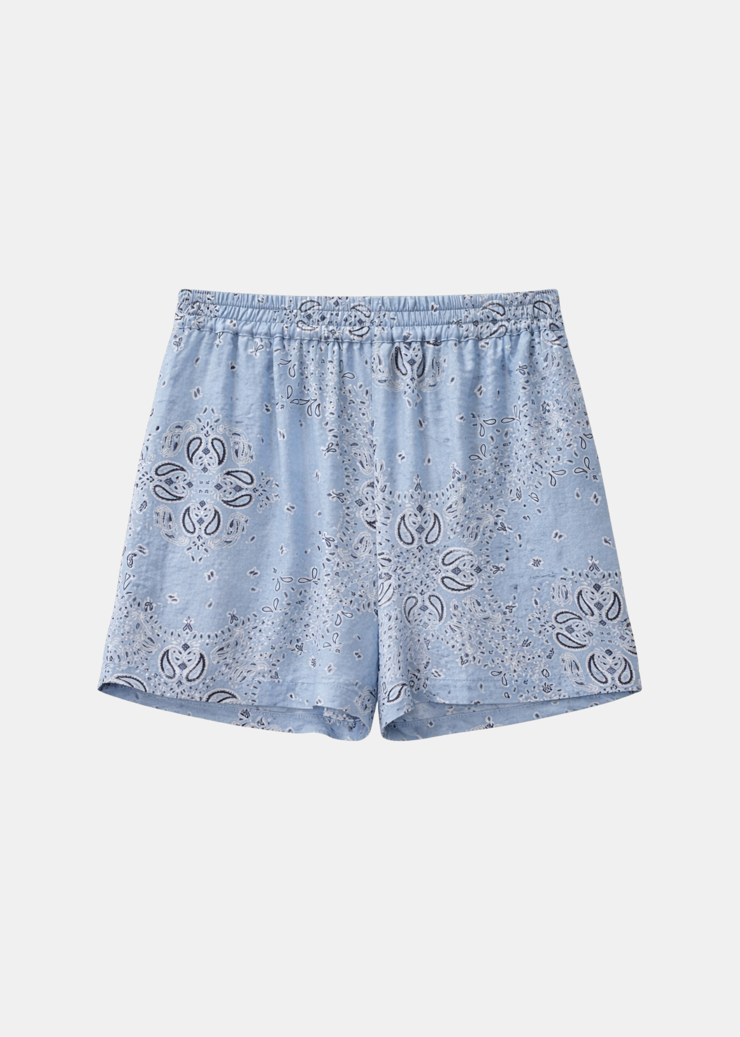Piabandana Short — Tejido Fluido Estampado Bandana Tiro Alto | Berenice
