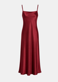 Vestido Mireya borgoña