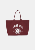 Leo Bolso Tote Denim Burdeos — Logo Anine Bing