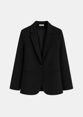 Blazer Tánger — Lino Fluido Cuello Esmoquin Botonadura Simple | Tomates Fritos