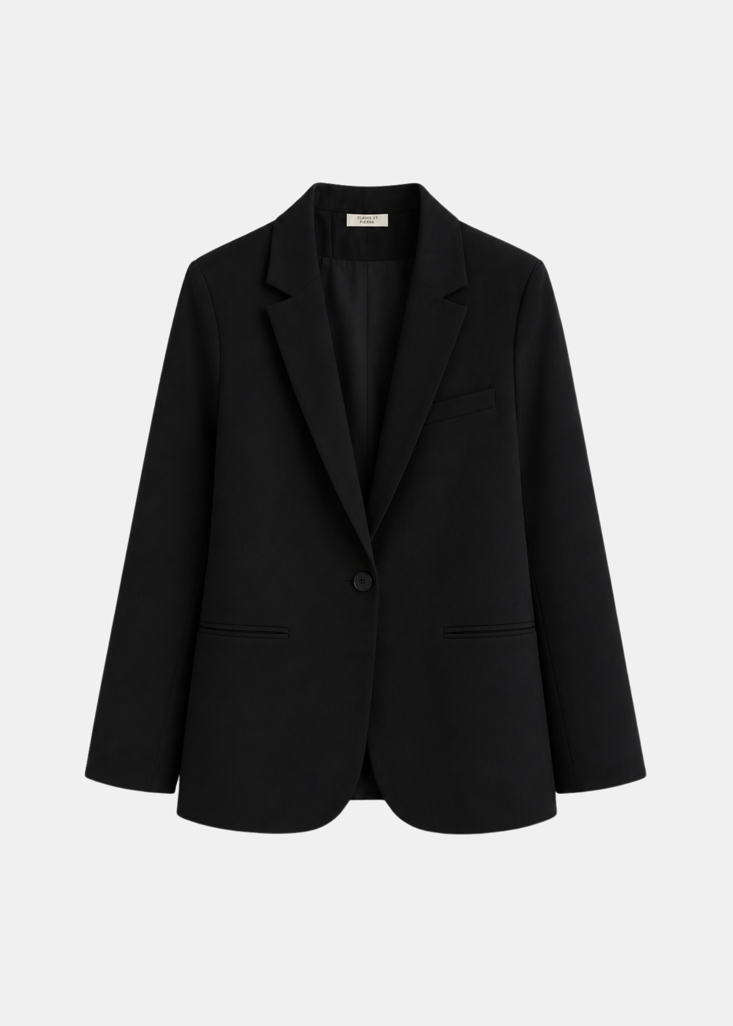 Blazer Tánger — Lino Fluido Cuello Esmoquin Botonadura Simple | Tomates Fritos