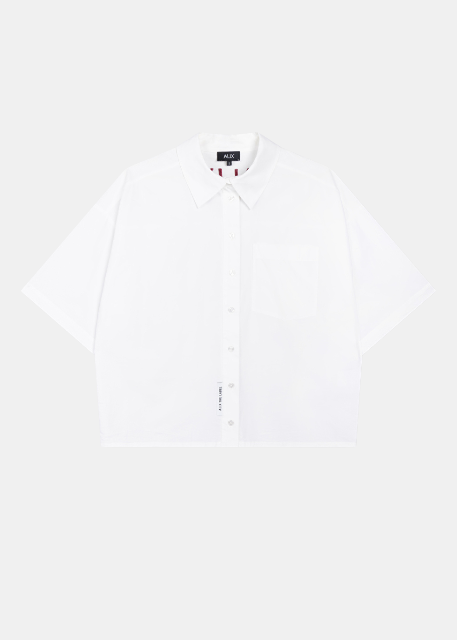 Camisa Logo Alix — Algodón Logo Bordado Manga Larga | Alix the Label