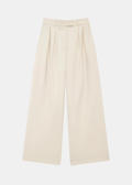 Lou Pantalón Ecru — Denim Tiro Alto Corte Recto 5 Bolsillos |Anine Bing
