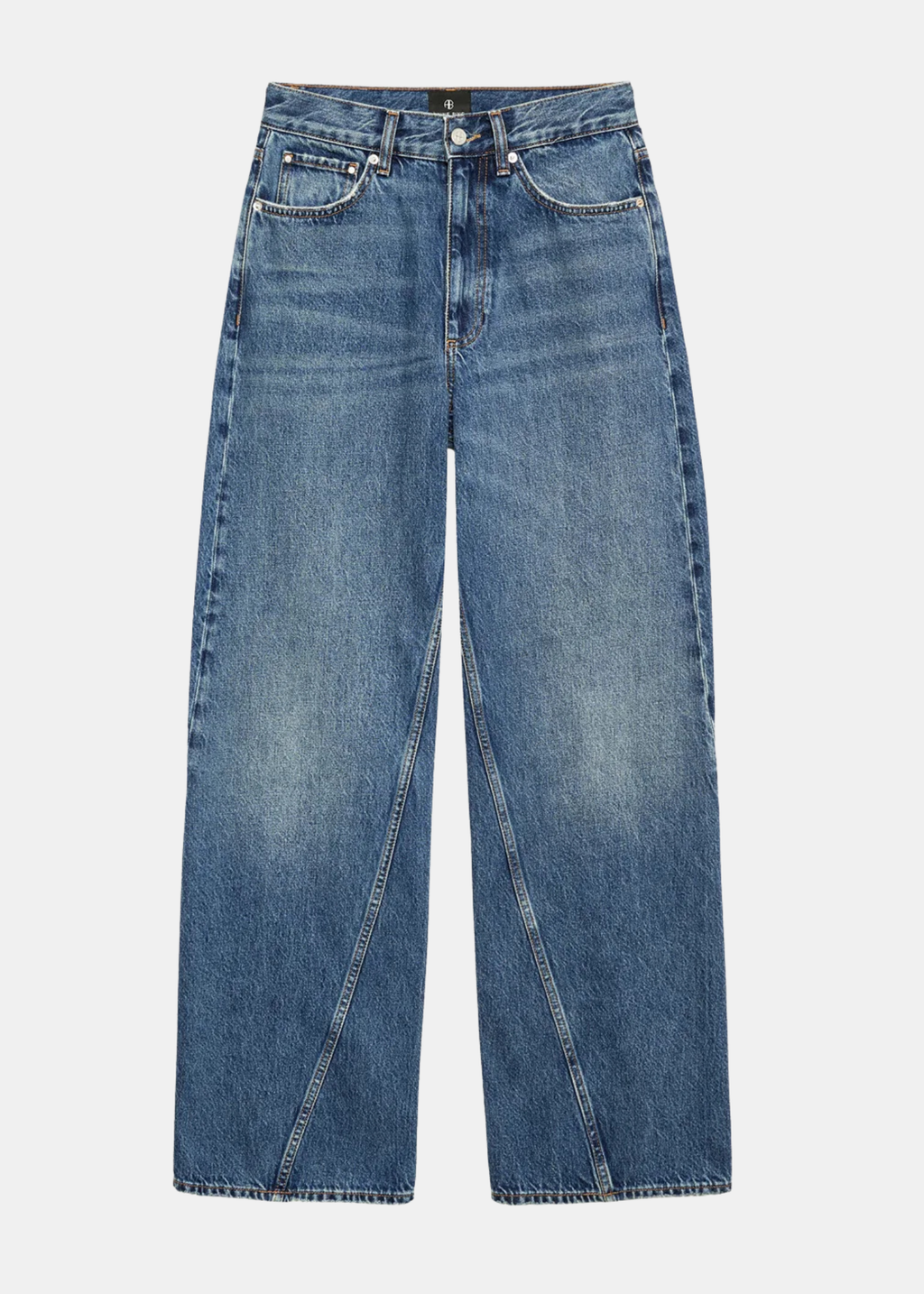 Brie Jeans — Denim Tiro Alto Corte Barrel 5 Bolsillos | Anine Bing