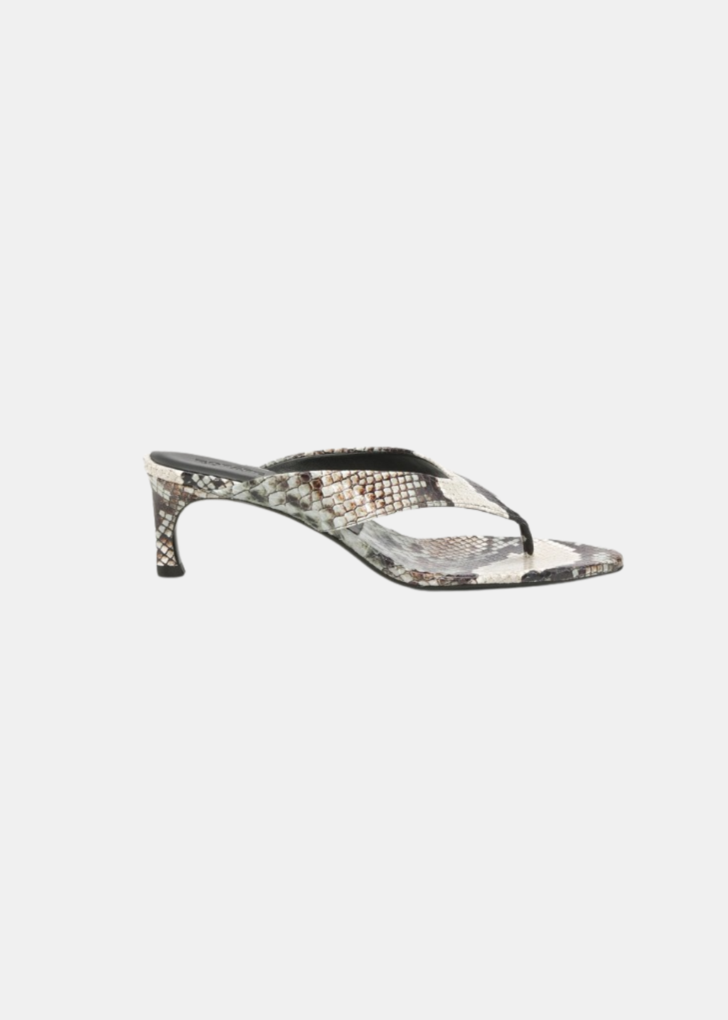 Kitten Heel Leather Mule Print — Piel Estampada Tacón Kitten Mule Destalonada | Rotate