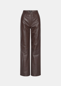 Straight Leather Pants.