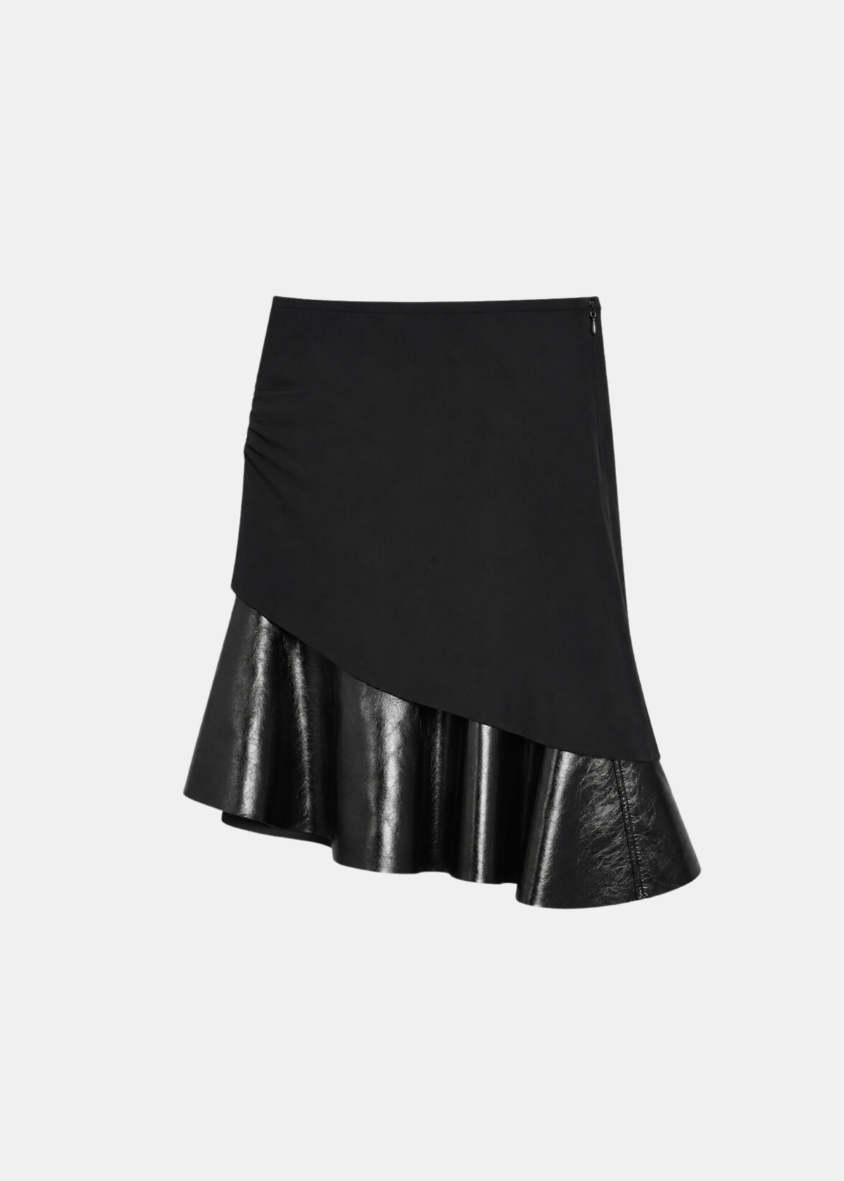Fadela falda volante piel