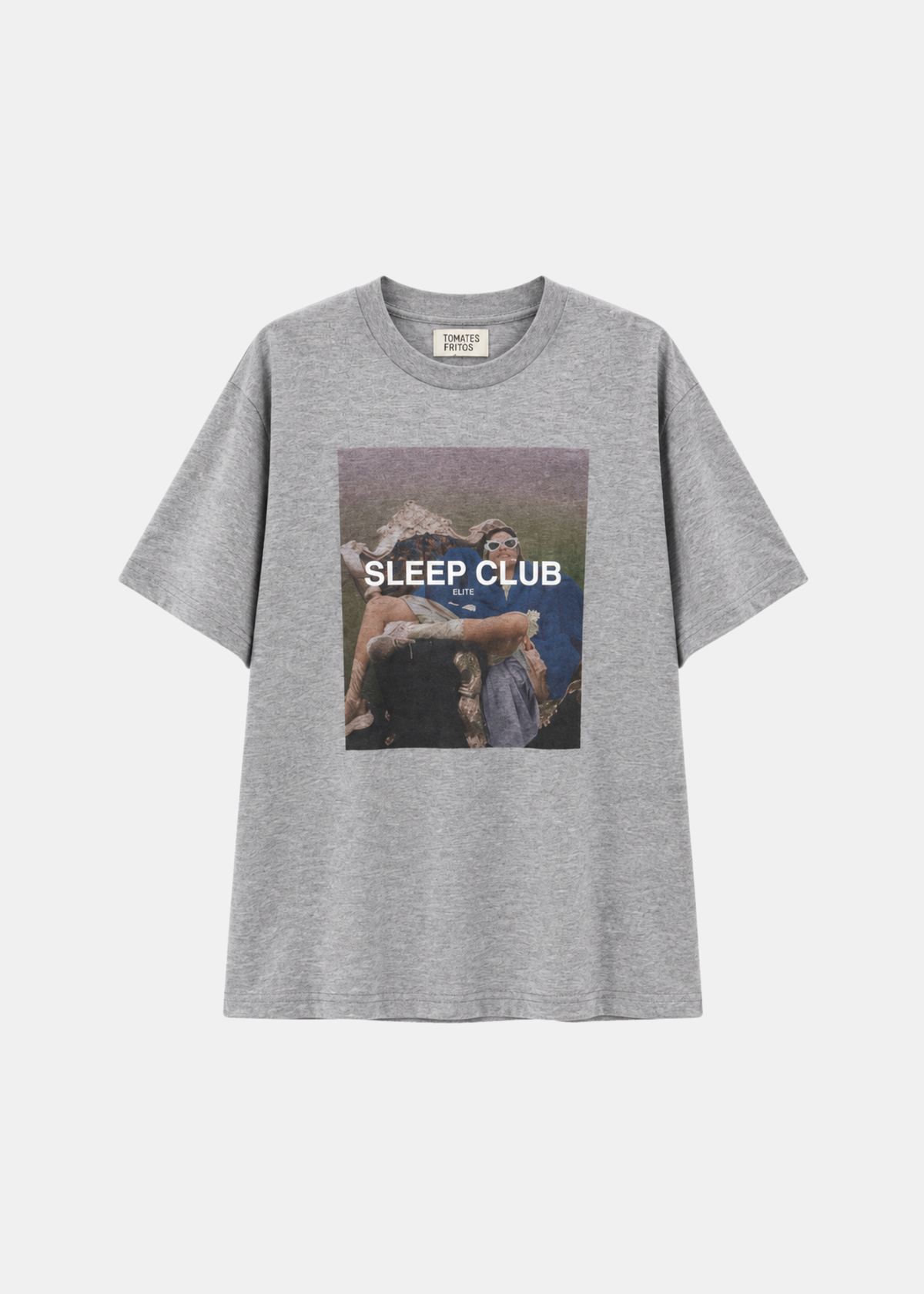 Sleep Club camiseta gris.