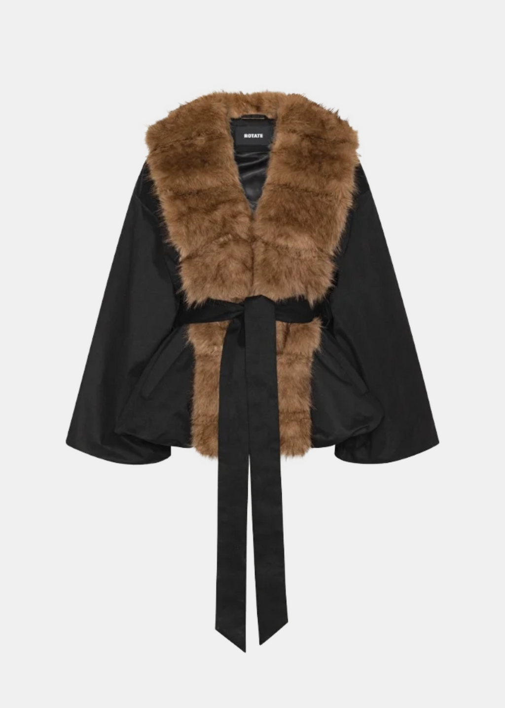 Faux Fur Collar Jacket.
