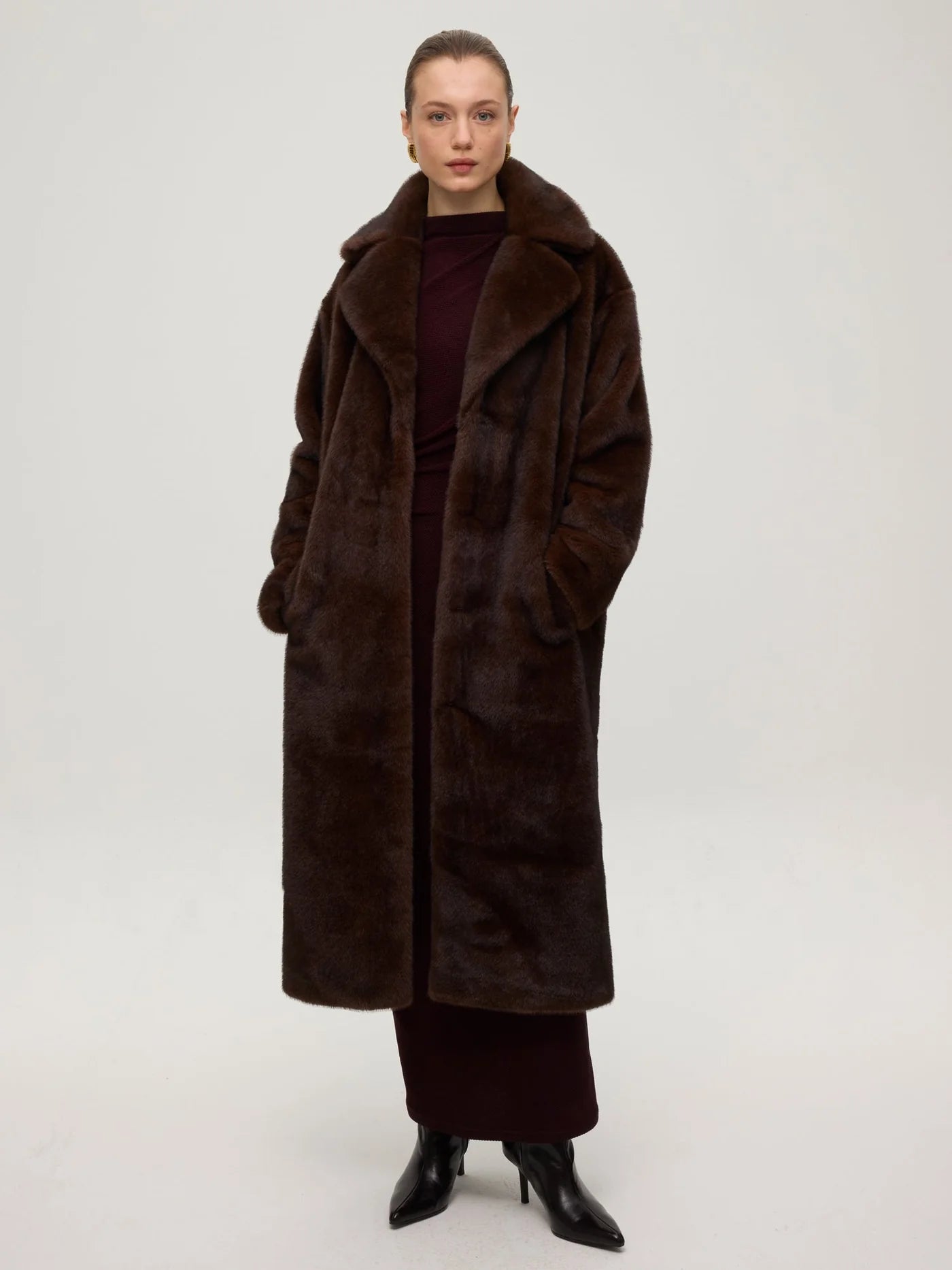 Eiffel vestido marrón