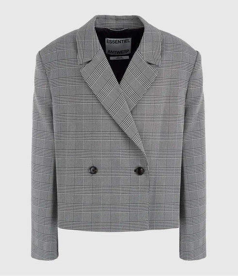 Itzel croped blazer pata de gallo