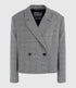 Itzel croped blazer pata de gallo