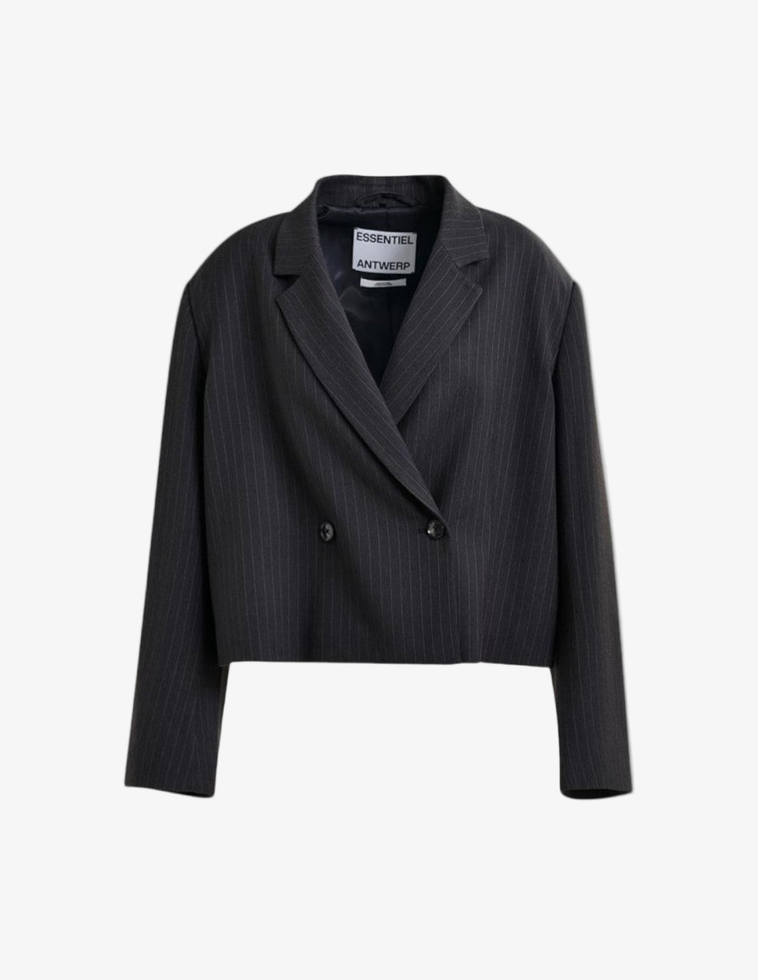 Itzel croped blazer raya diplomática antracita