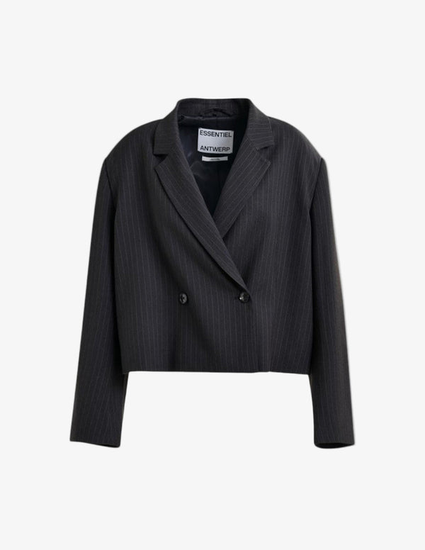 Itzel croped blazer raya diplomática antracita