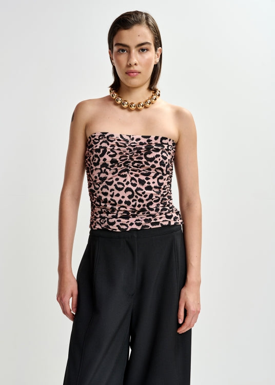 Jambeau Top — Tejido Fluido Sin Mangas Estampado | Essentiel Antwerp