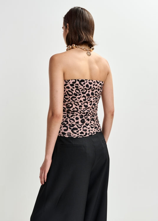 Jambeau Top — Tejido Fluido Sin Mangas Estampado | Essentiel Antwerp