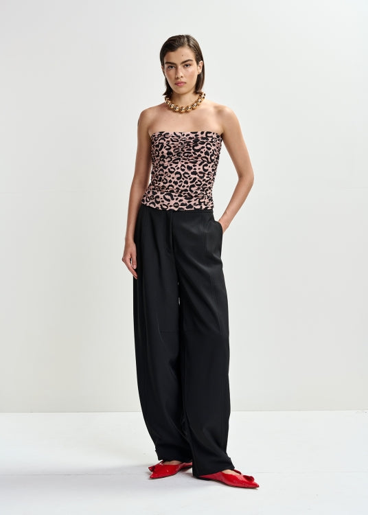 Jambeau Top — Tejido Fluido Sin Mangas Estampado | Essentiel Antwerp