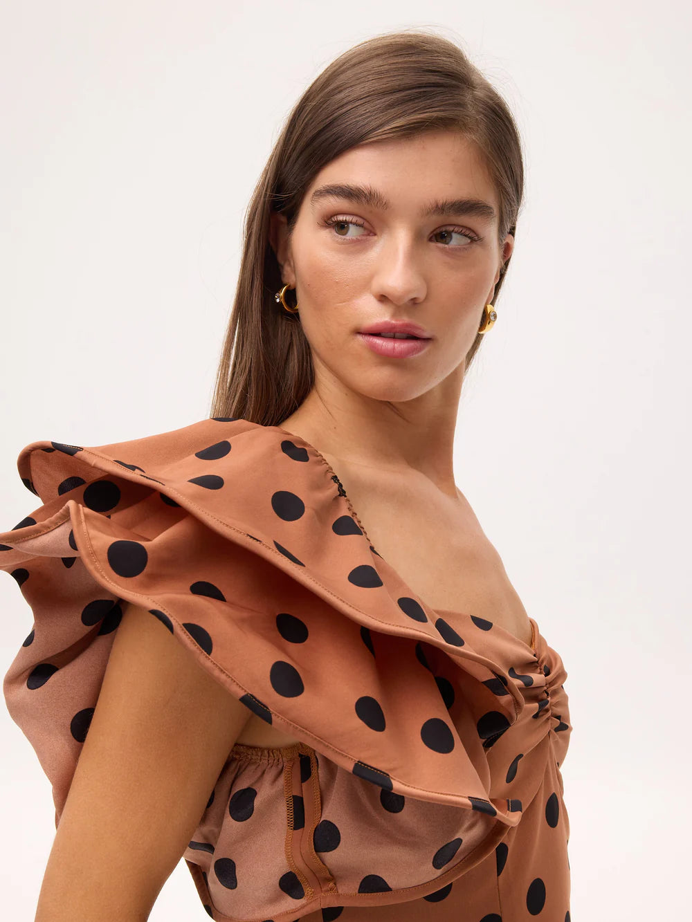 Rosalinda Vestido — Tejido Fluido Midi Estampado Floral | Mioh
