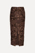 Flower mesh pencil Skirt