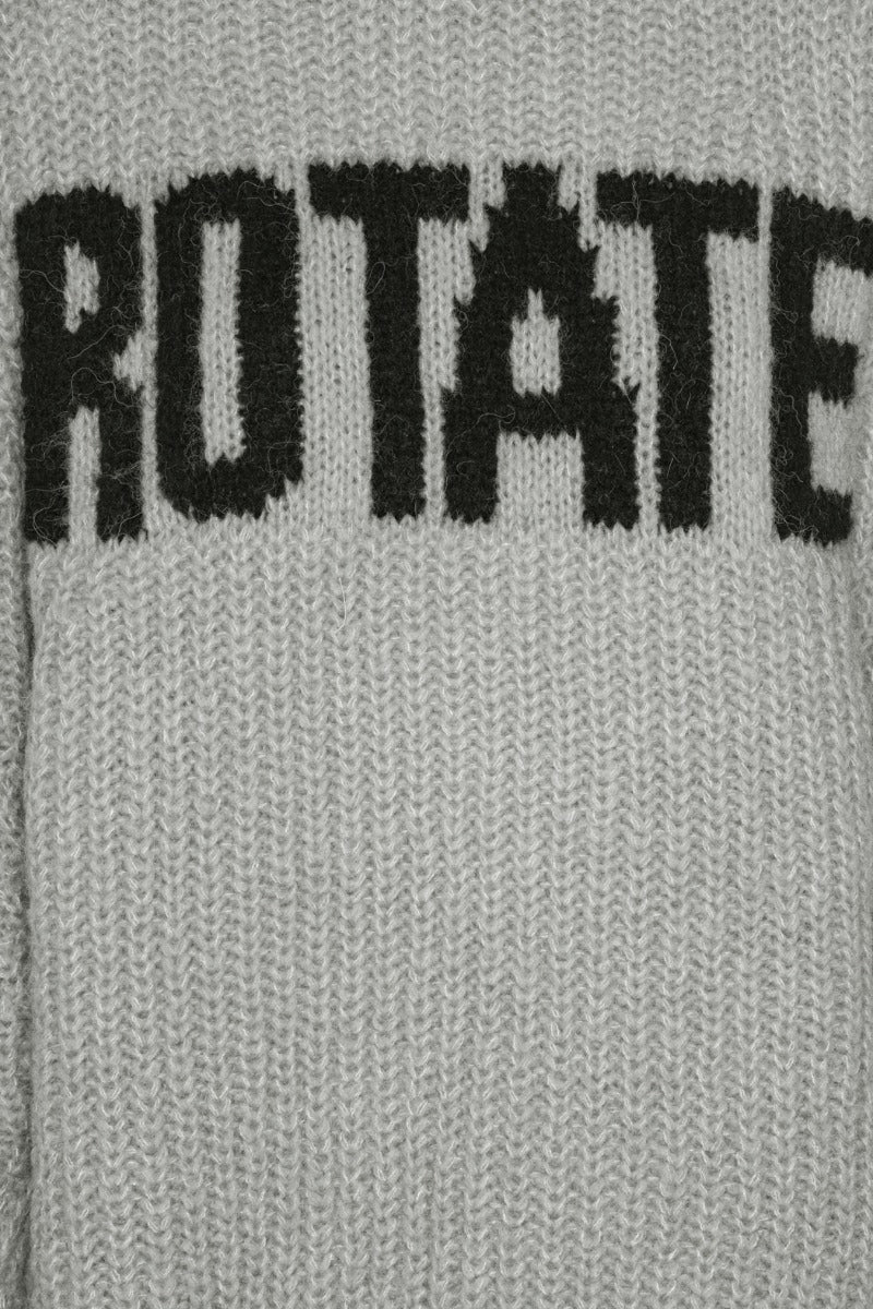 Knitted logo Sweater grey
