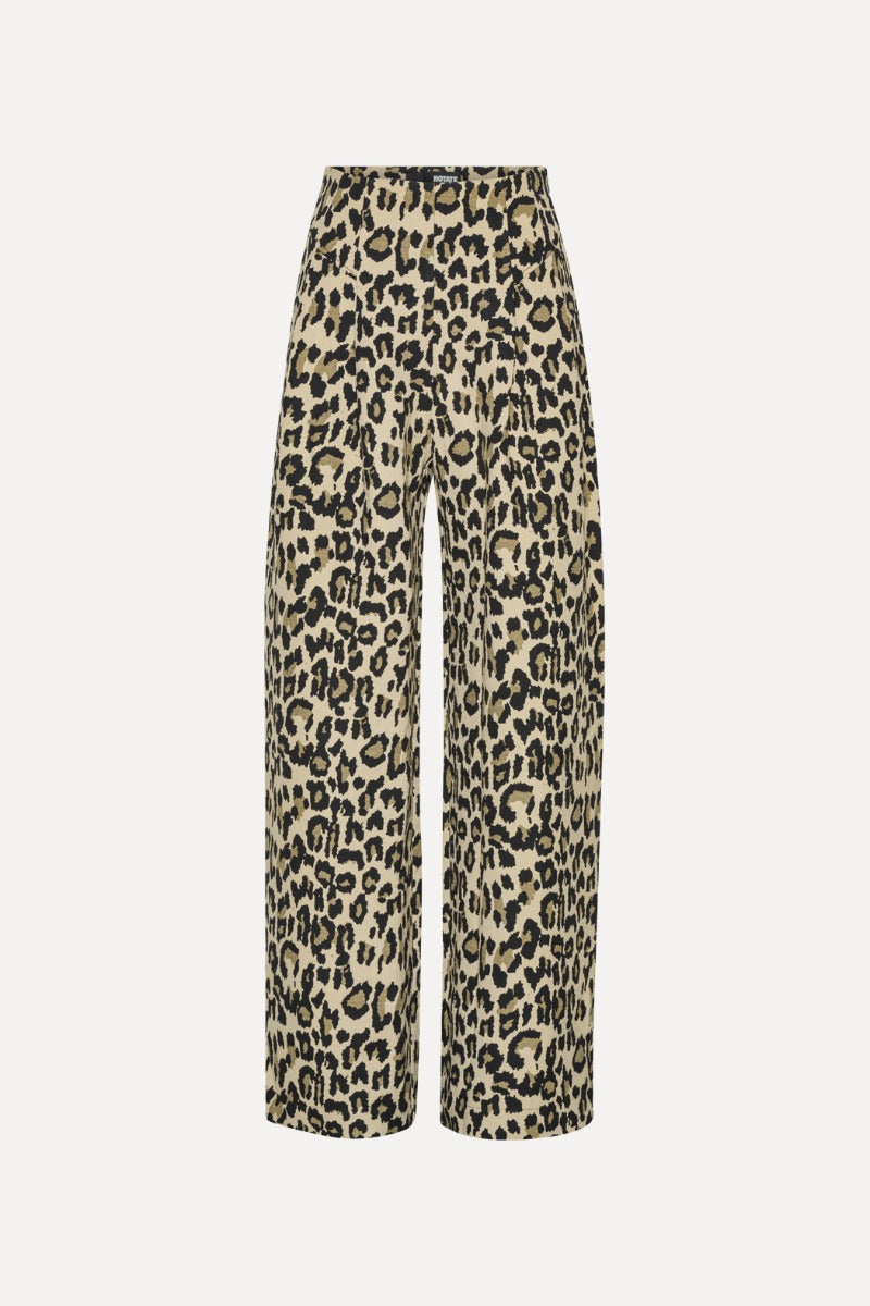 Jacquard wide pants