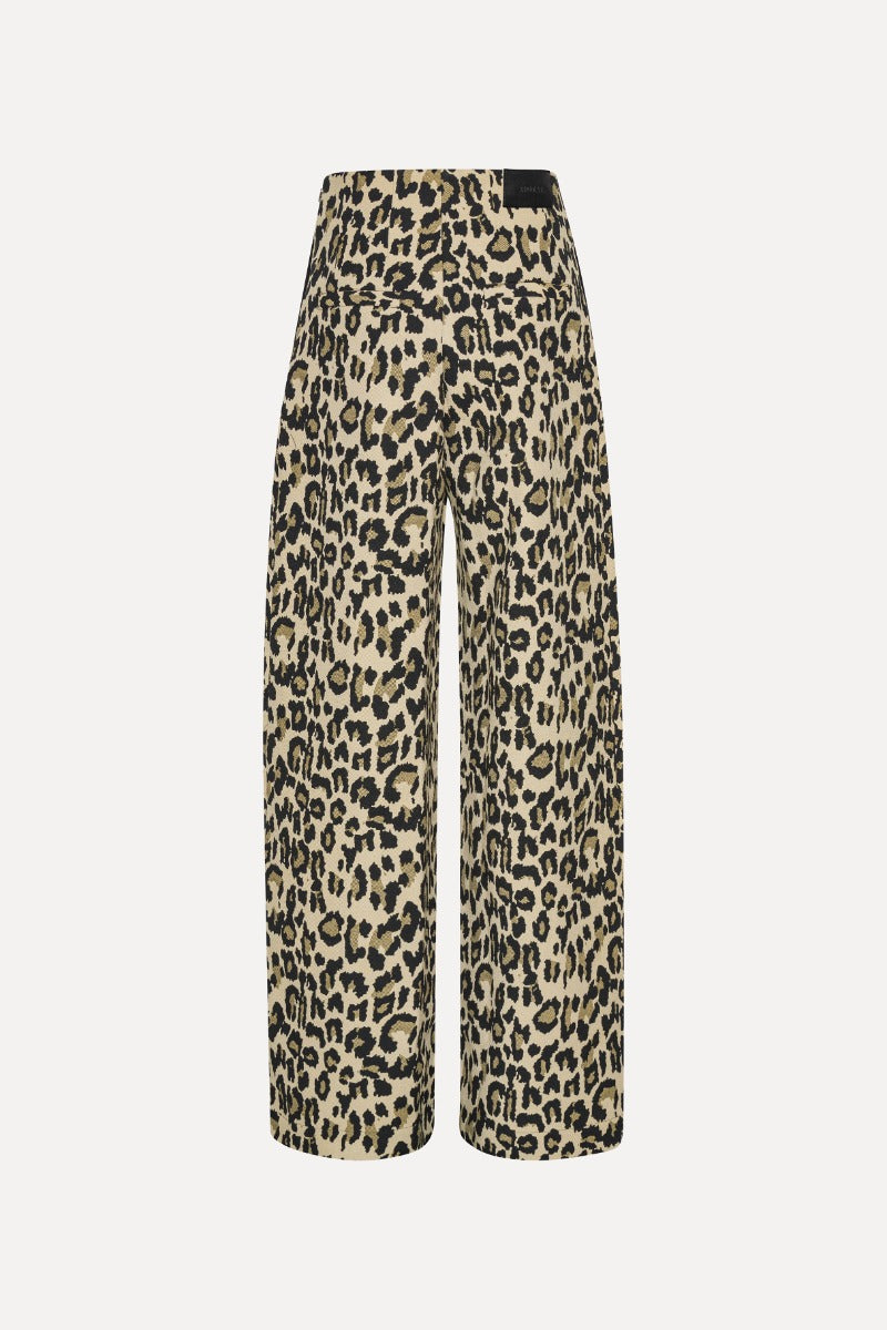 Jacquard wide pants