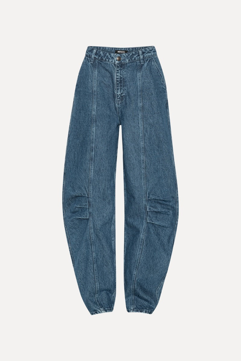 Denim Cargo Pants